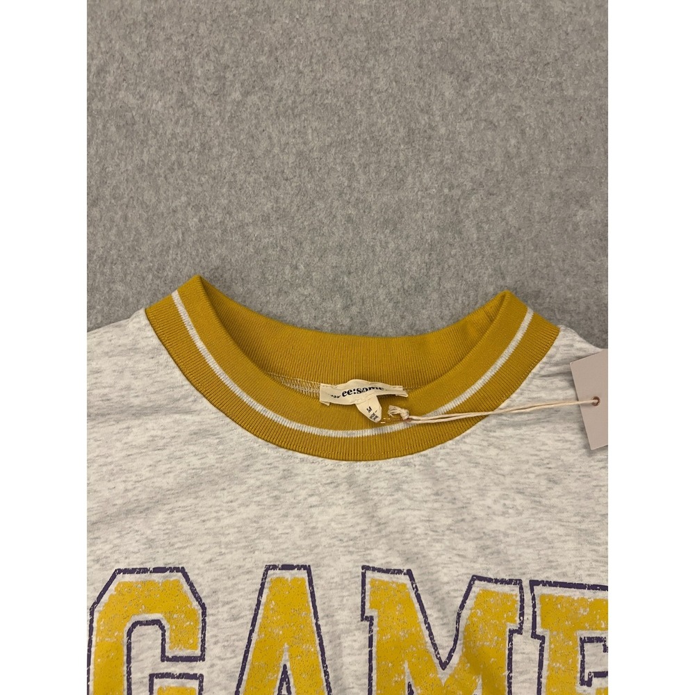 ee:some Sweater Women's Medium Gray Game Day Varsity Sweatshirt Pullover NWT - Picture 5 of 16